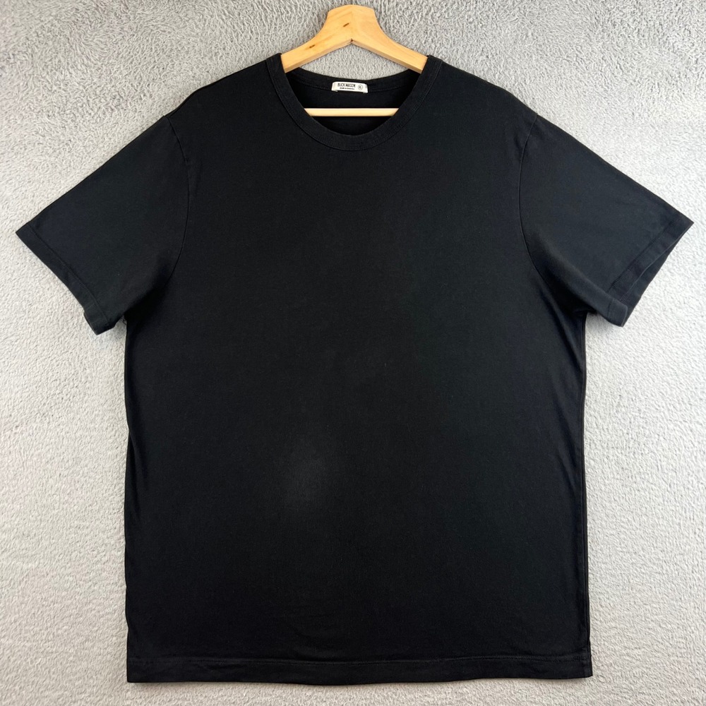 Buck Mason Mens XL Black Supima Cotton Crewneck Short Sleeve T-Shirt